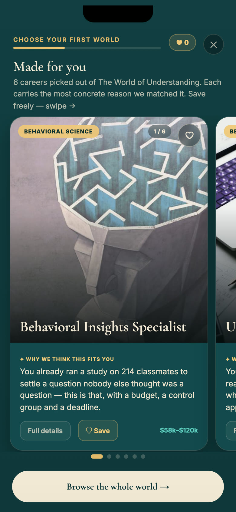 Laikan app: careers picked for a student inside the world they chose